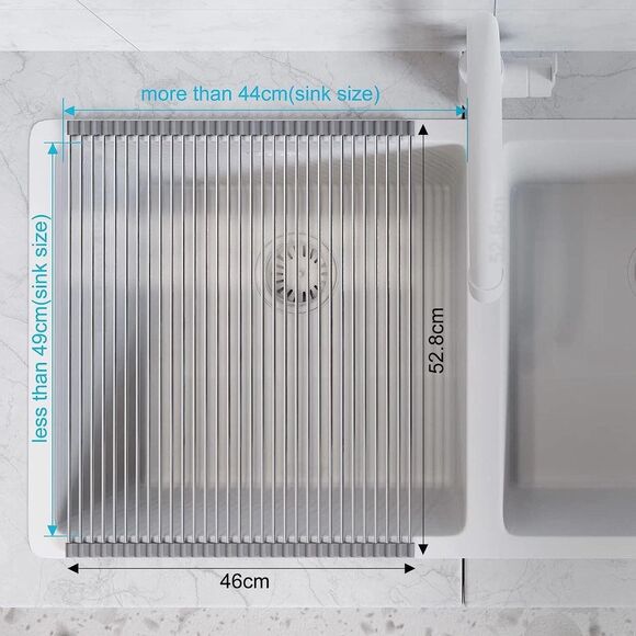 Roll-Up Dish Drying Rack -20.8" x 18.1"  - 52.8 x 46 cm - Picture 2 of 6